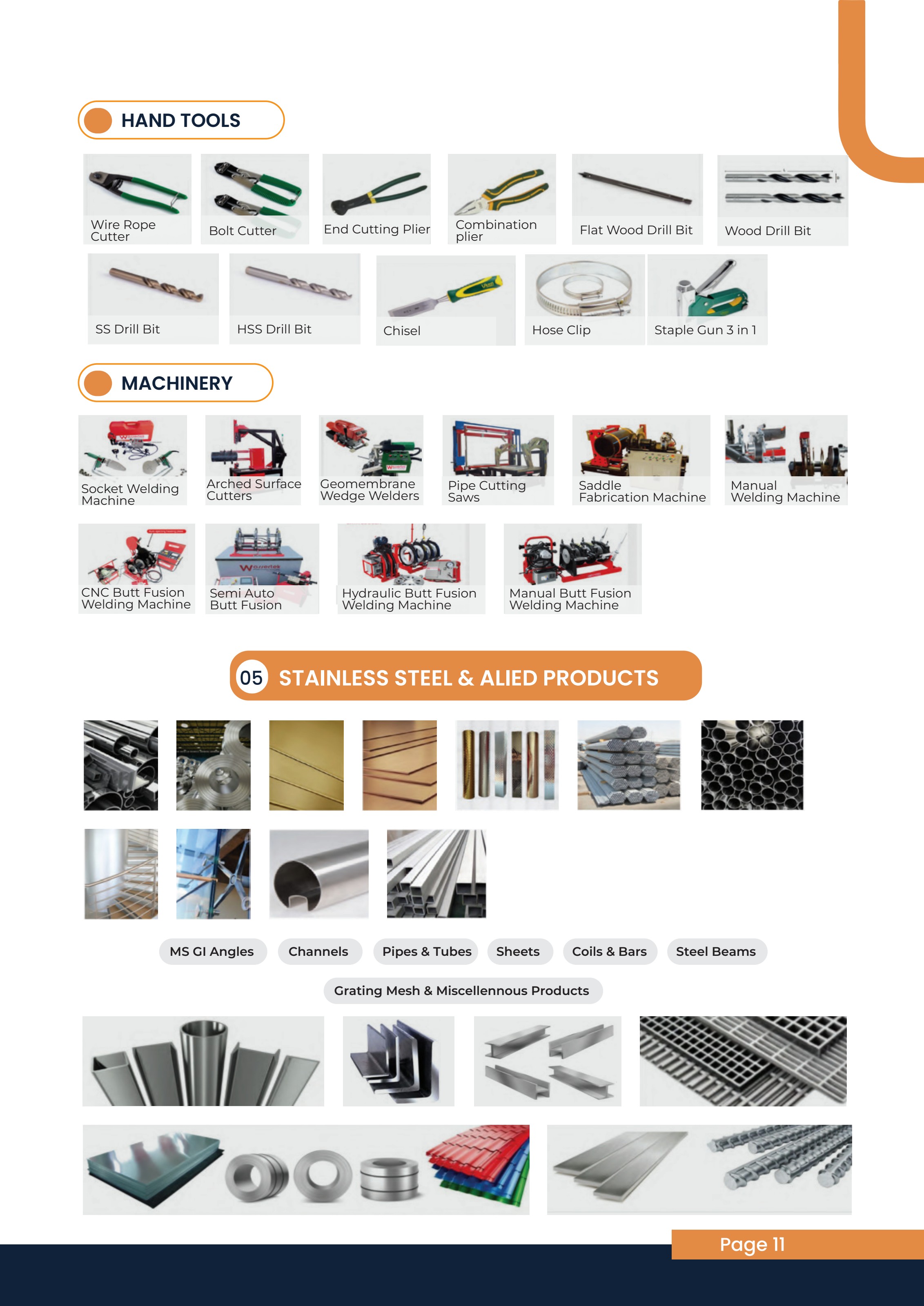 Hand Tools & Stainless Steel