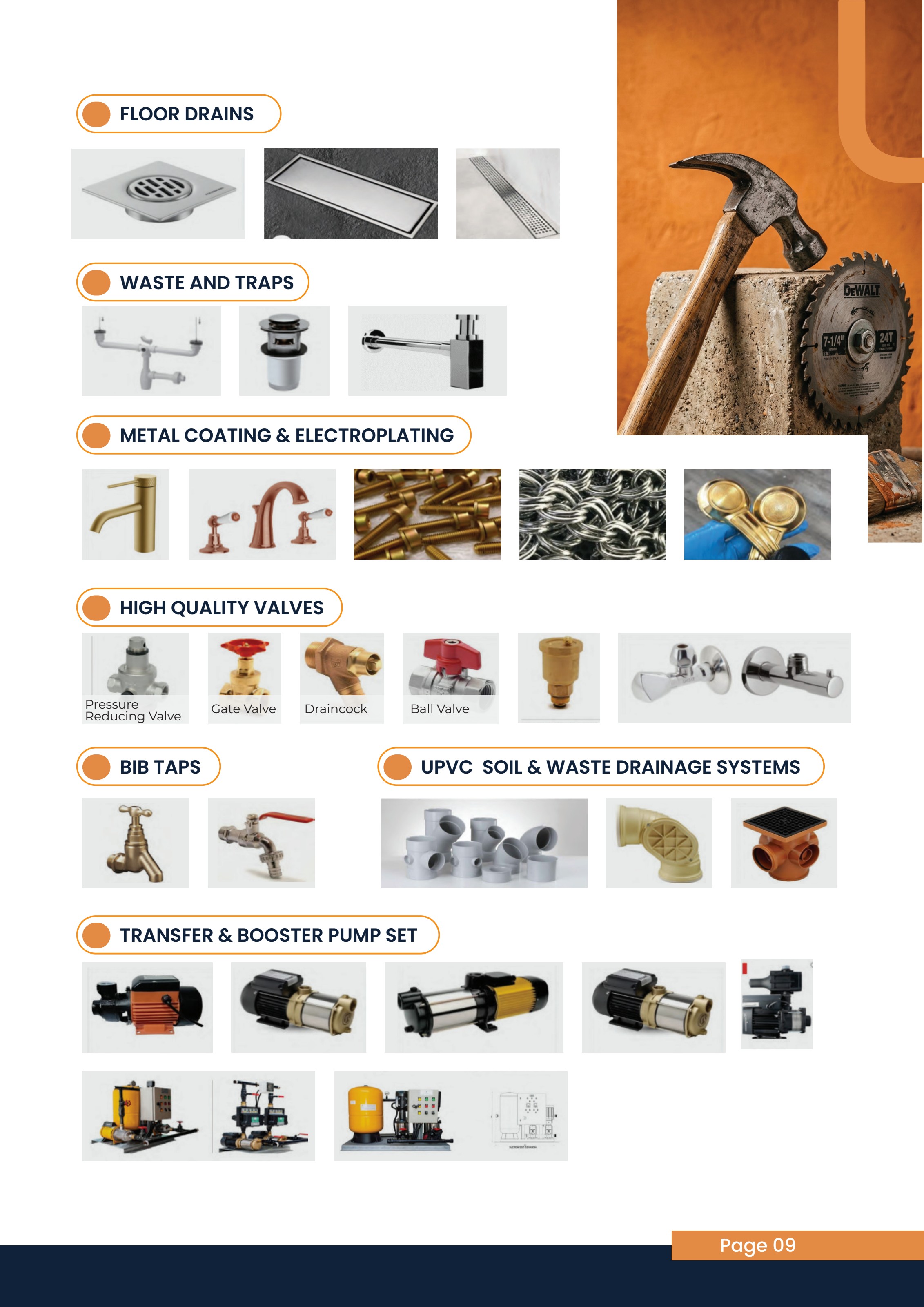 Drainage, Valves & Pumps